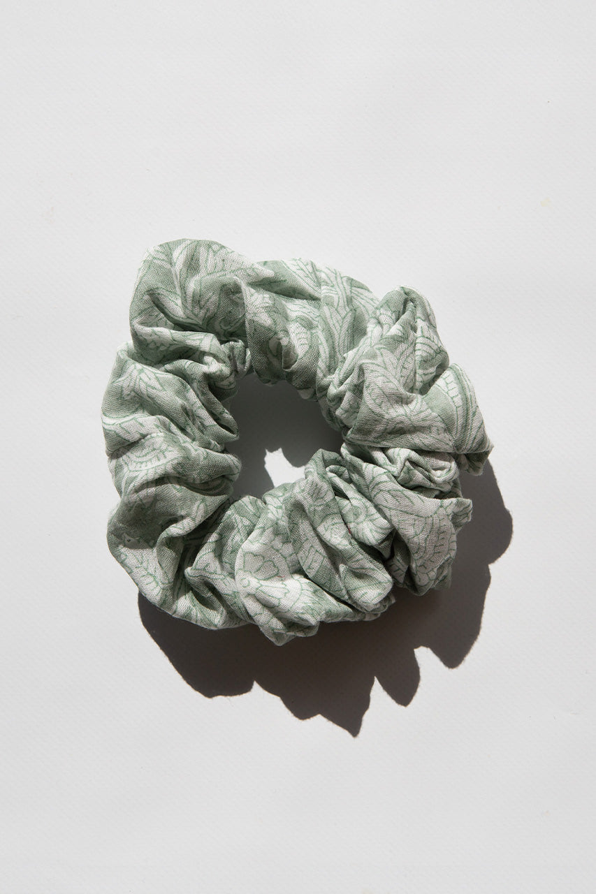 Upcycled Scrunchie ~ Jade