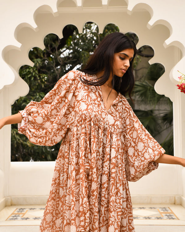 Kyra Mini Dress ~ Caramel