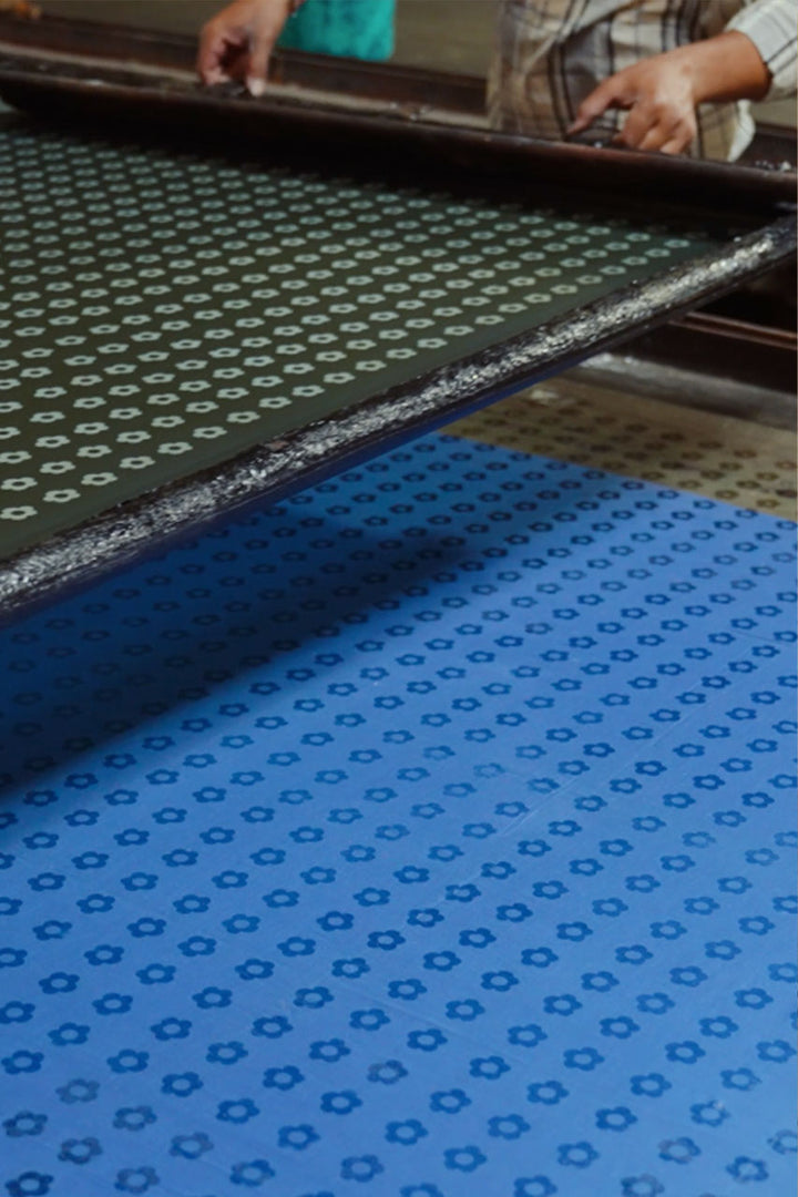 Zahra Midi Dress ~ Indigo