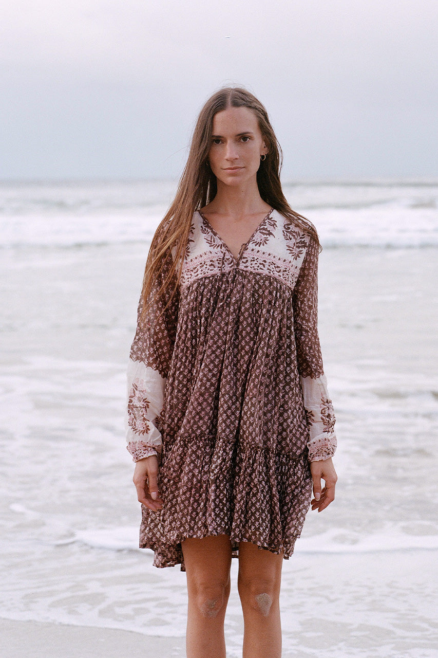 Rooh Mini Dress ~ Cacao