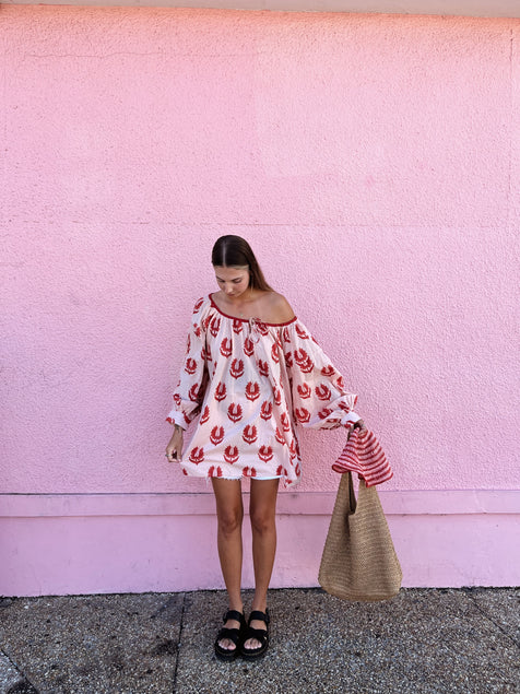 Ria Mini Dress ~ Cherry Blossom