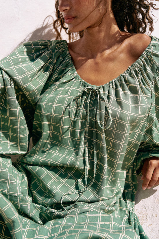 Zahra Midi Dress ~ Fern