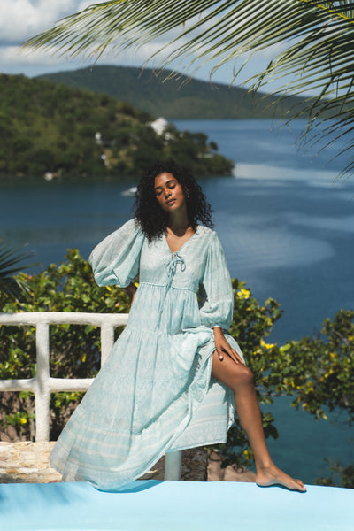 Jasmine Maxi Dress - Sea Mist
