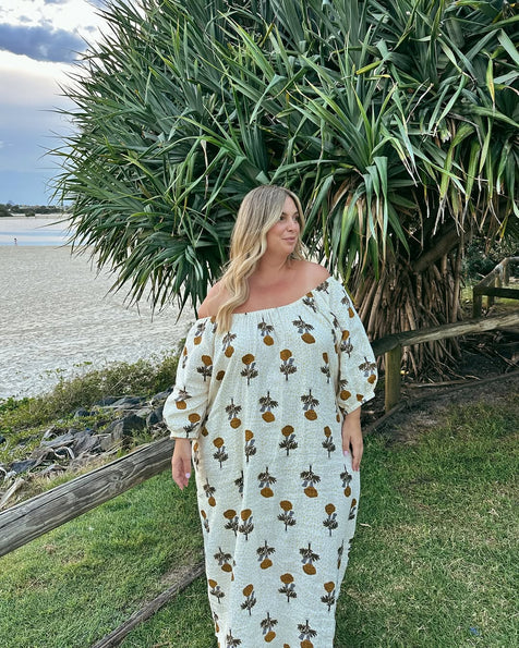 Dahlia Maxi Dress ~ Marigold