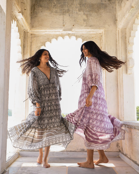 Jasmine Midi Dress ~ Charcoal