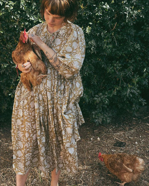 Kyra Midi Dress ~ Olive